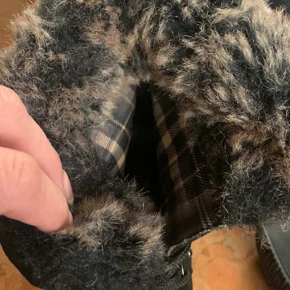 Aquatalia Brass Weatherproof Fur Lined Boots 8 - Picture 8 of 8